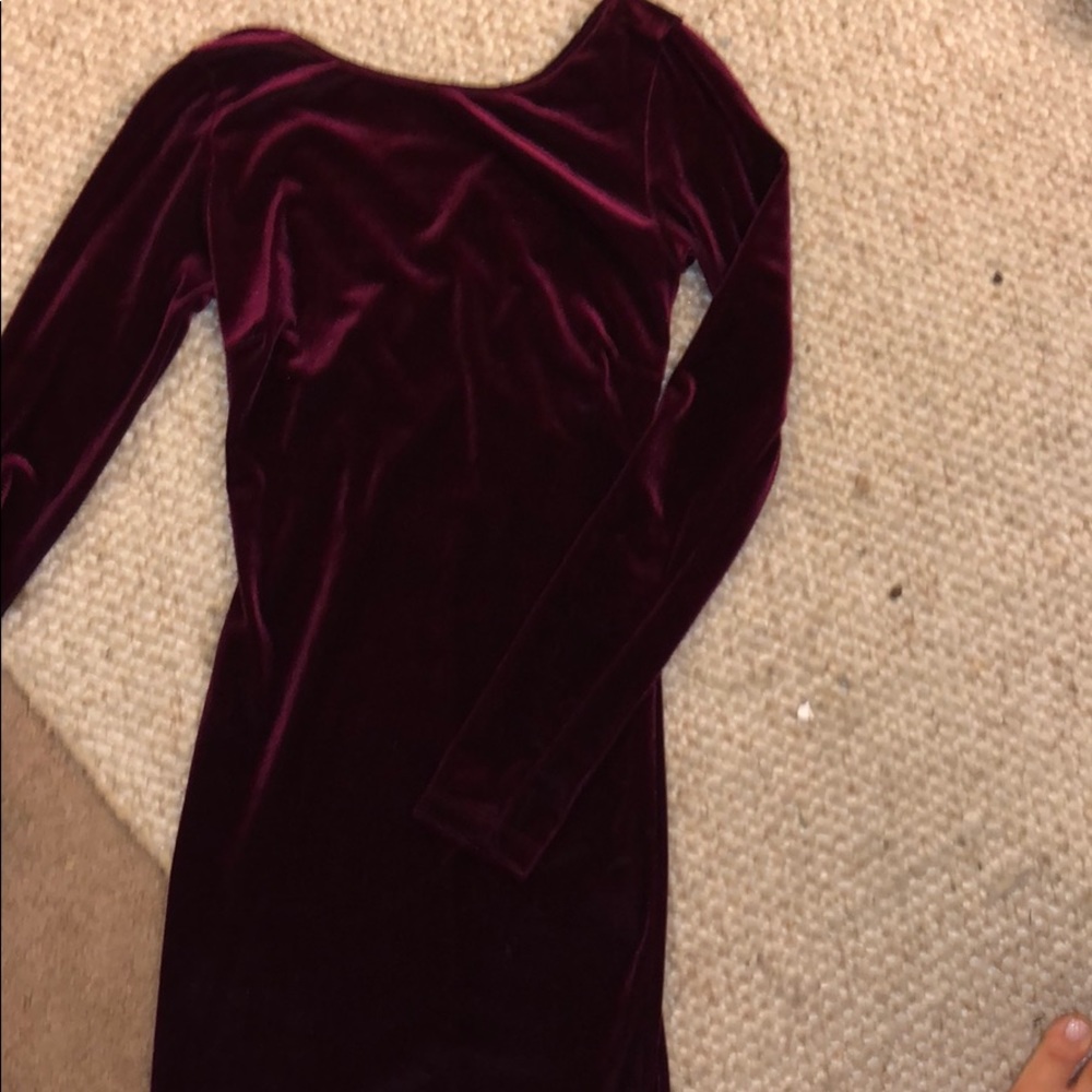 Velvet Formal Mini Dress